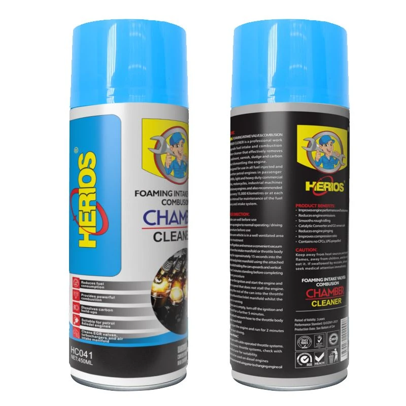 HERIOS Manifattura Kamra tal-Kombustjoni OEM Depożitu Organiku tal-Karbonju Cleaner Kamra tal-Kombust Fowm Cleaner Spray